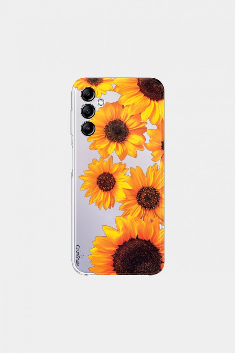 cover clear design samsung girasoli
