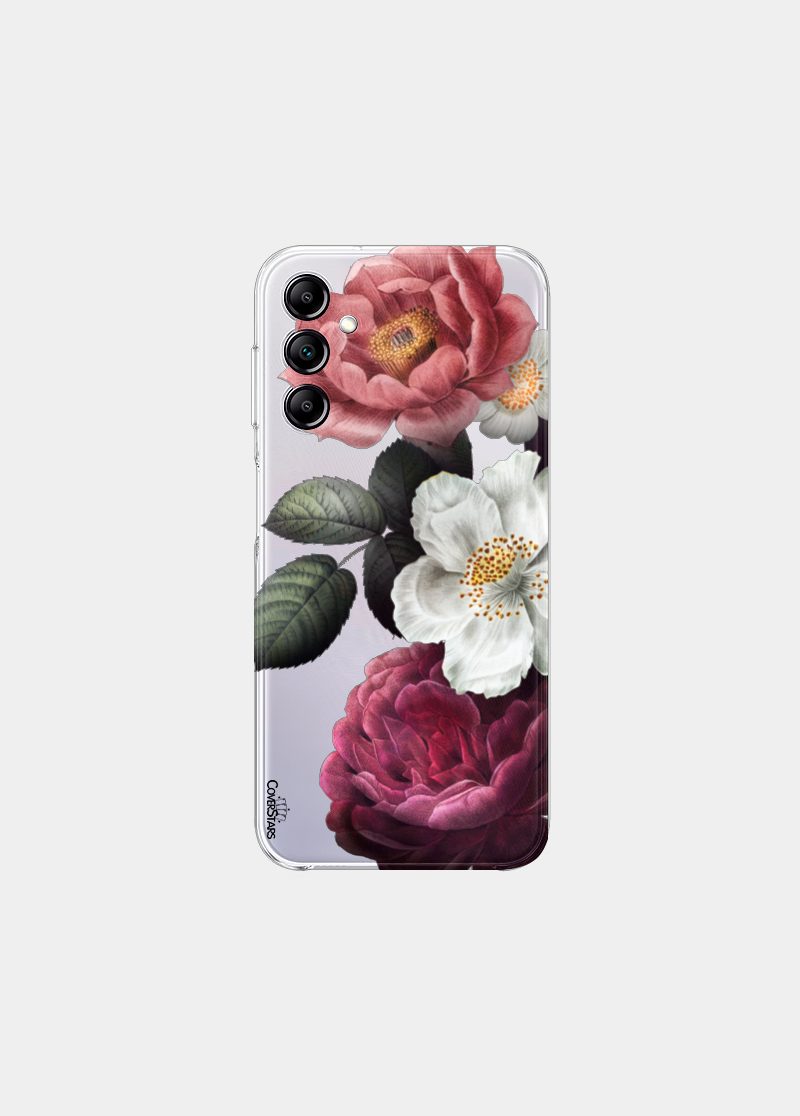 cover clear design samsung peonie