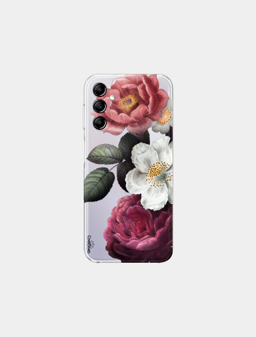cover clear design samsung peonie