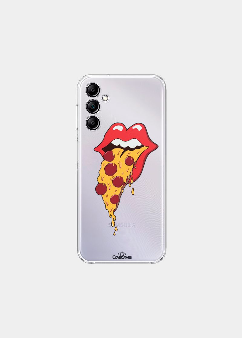 cover clear design samsung pizza