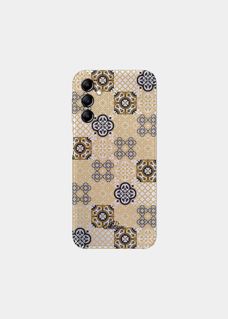 cover clear design samsung maiolica oro