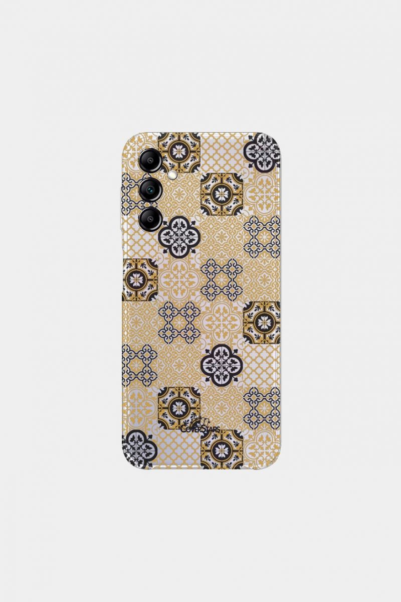 cover clear design samsung maiolica oro