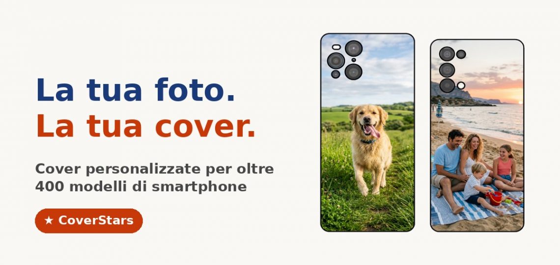 cover personalizzata con foto su smartphone - CoverStars
