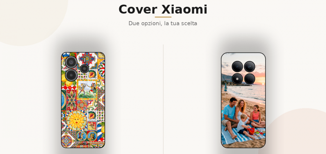Cover Xiaomi grafica pronta o personalizzata CoverStars