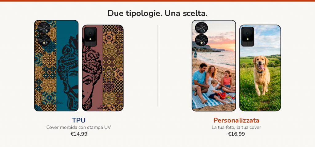 Cover Motorola TPU e Personalizzata a confronto - CoverStars
