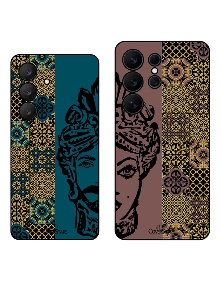 Cover Samsung morbida in TPU CoverStars con grafica Testa di Moro su maioliche siciliane, design originale ed esclusivo