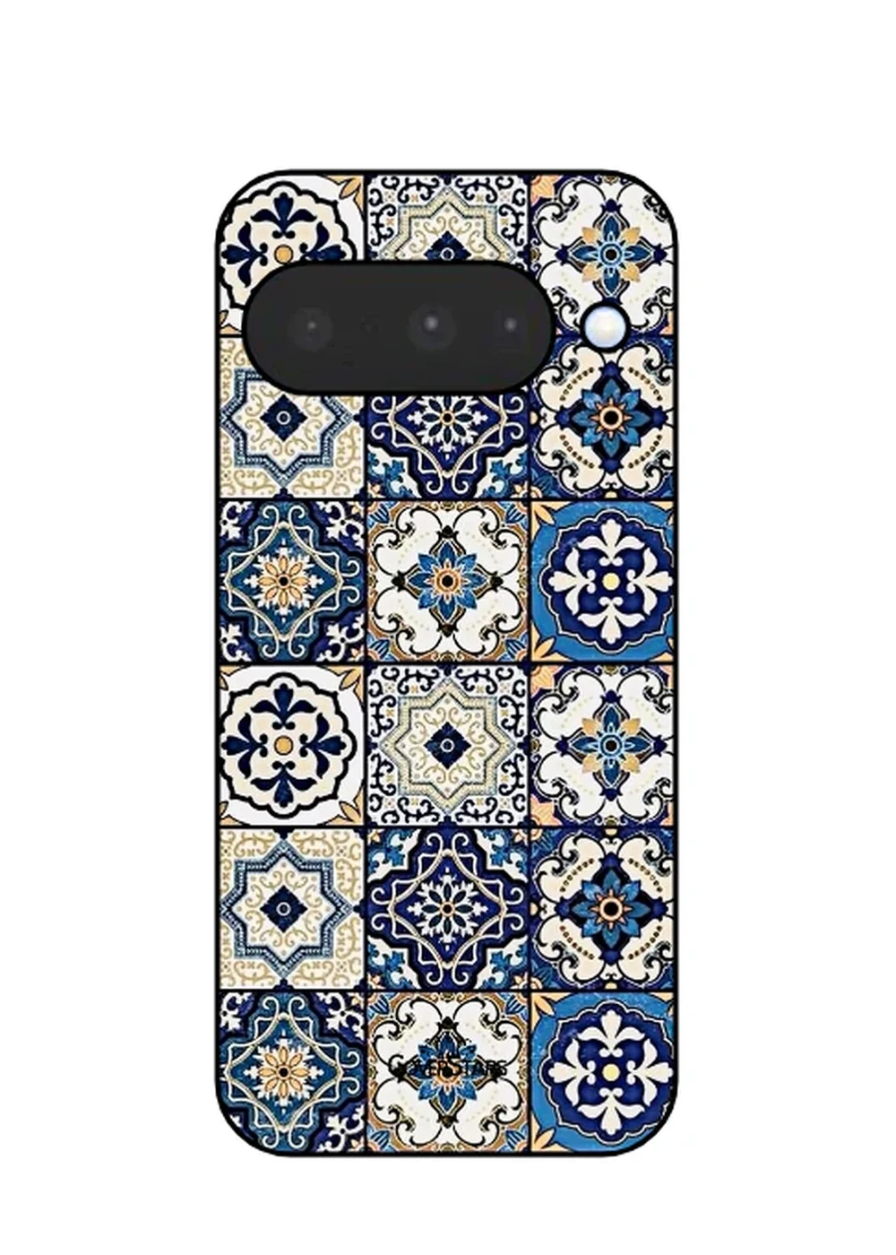 Cover TPU Google Pixel 10 con maioliche siciliane blu e bianche