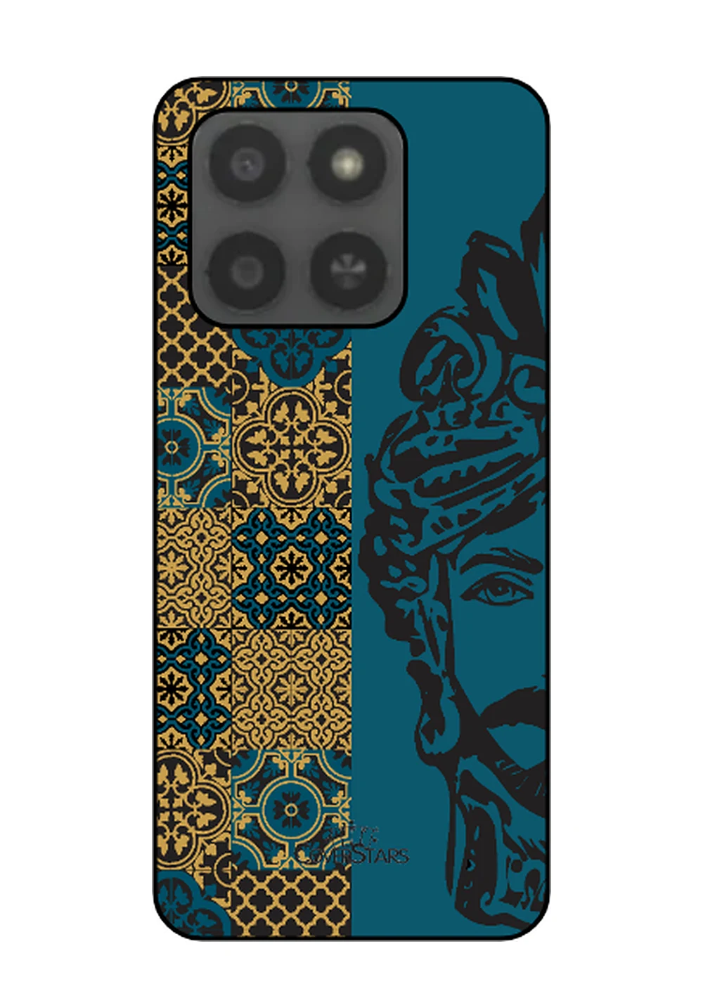 Cover Honor 400 Smart TPU con Testa di Moro e maioliche siciliane